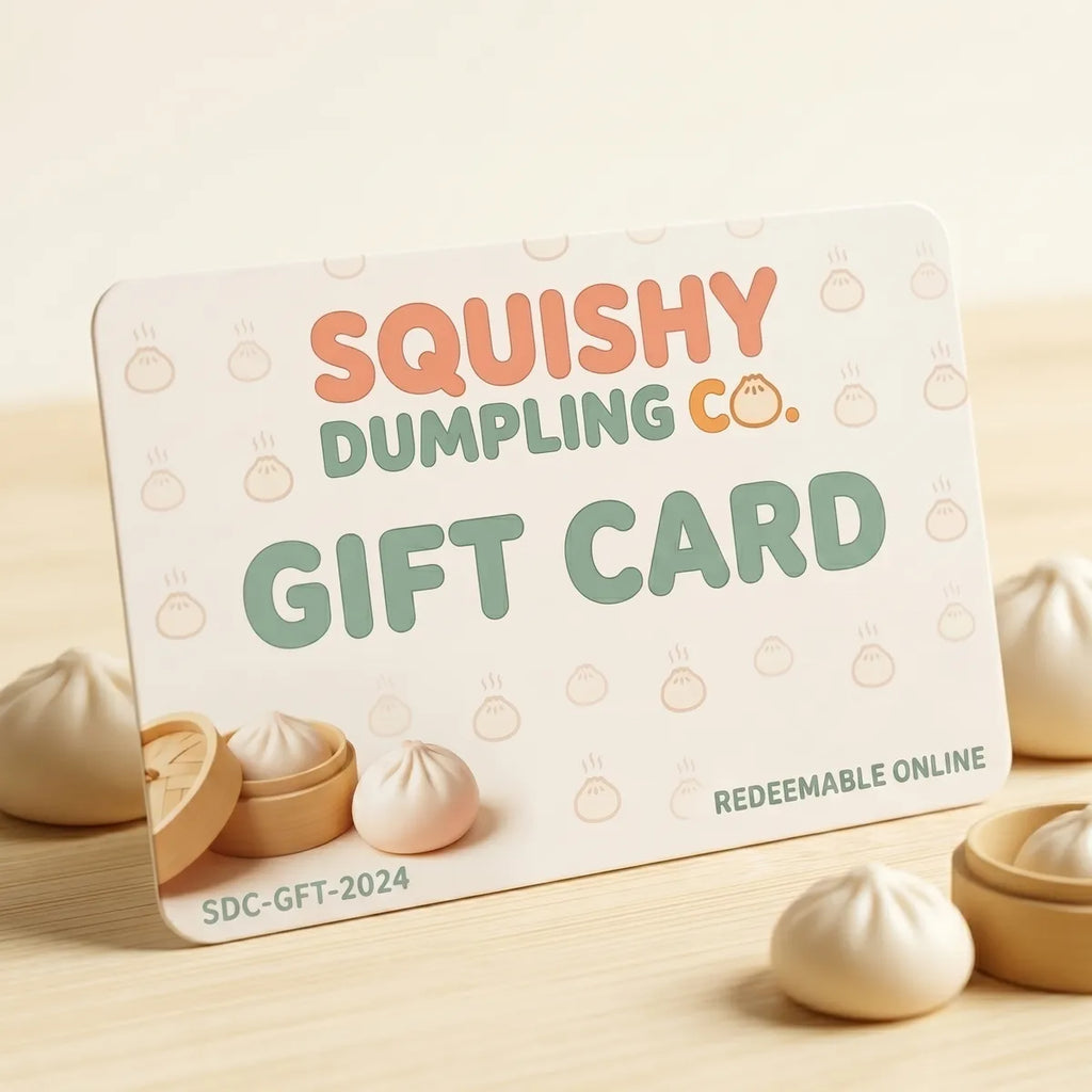 Gift Card — squishy dumpling toy