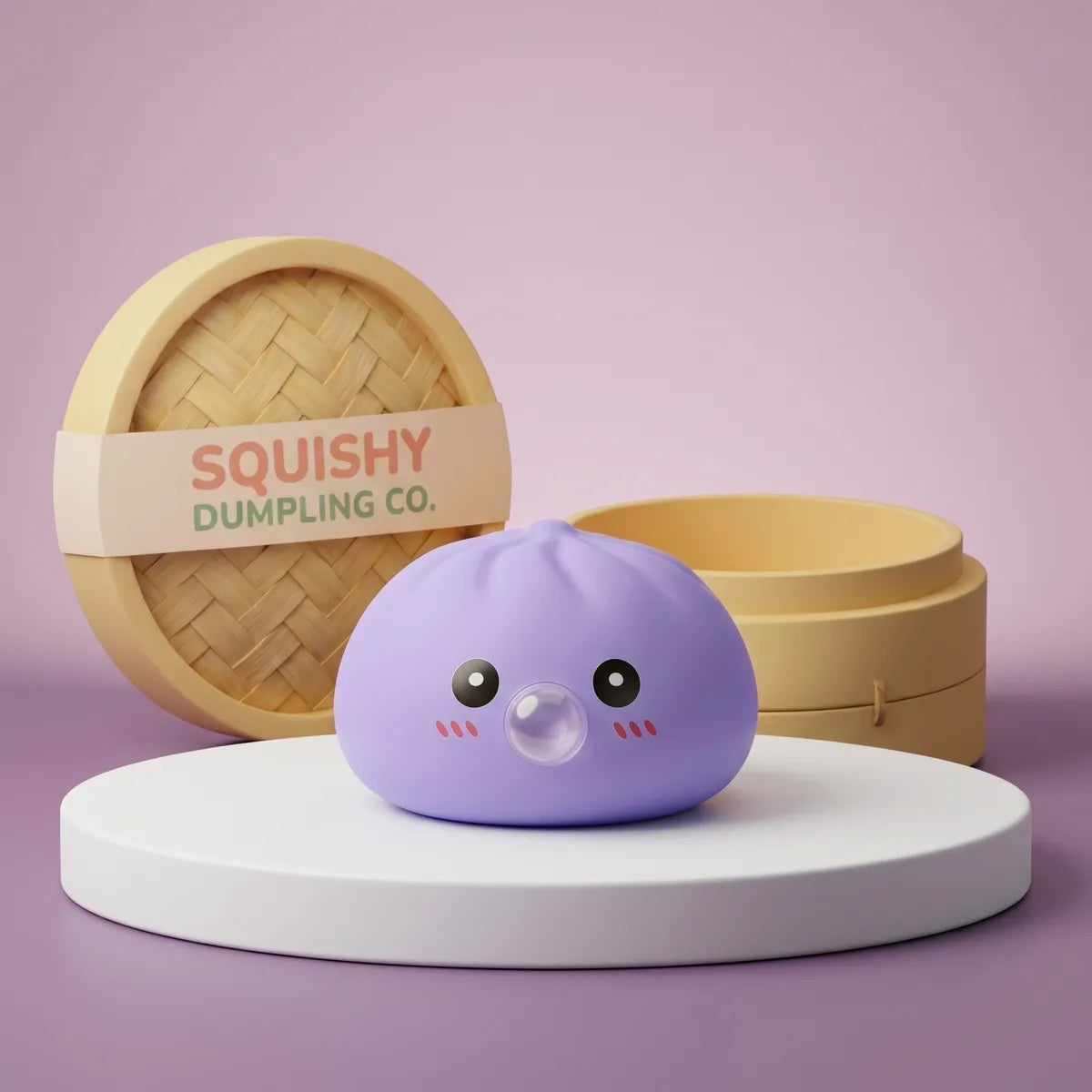 Big Blue Blow Dumpling Squishy — squishy dumpling toy