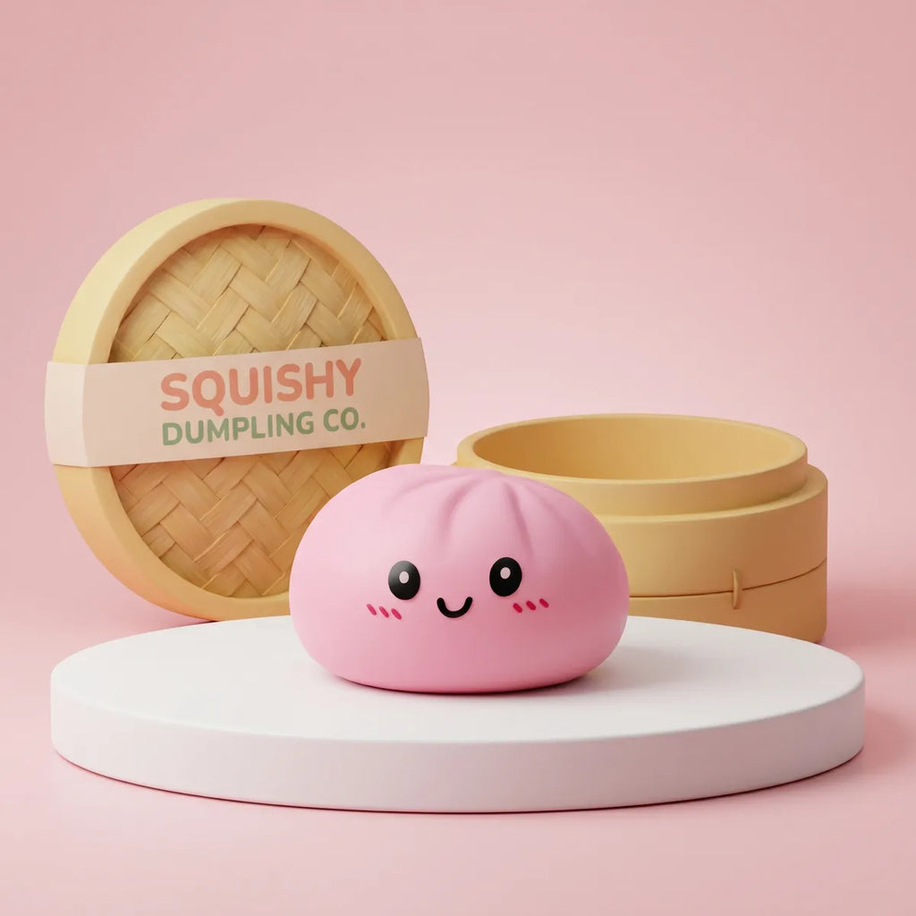 Blossom Pink Dumplings Squishy — squishy dumpling toy
