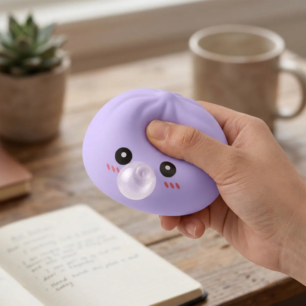 Big Blue Blow Dumpling Squishy — squishy dumpling toy