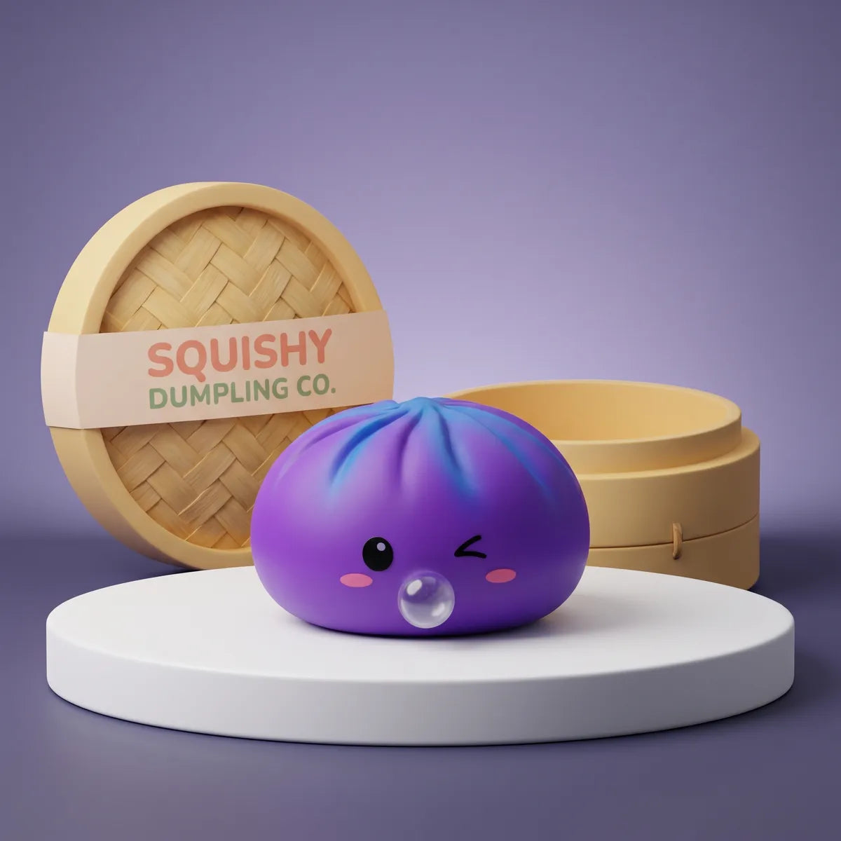 Cosmic Purple Rare Blow Dumpling Squishy — squishy dumpling toy