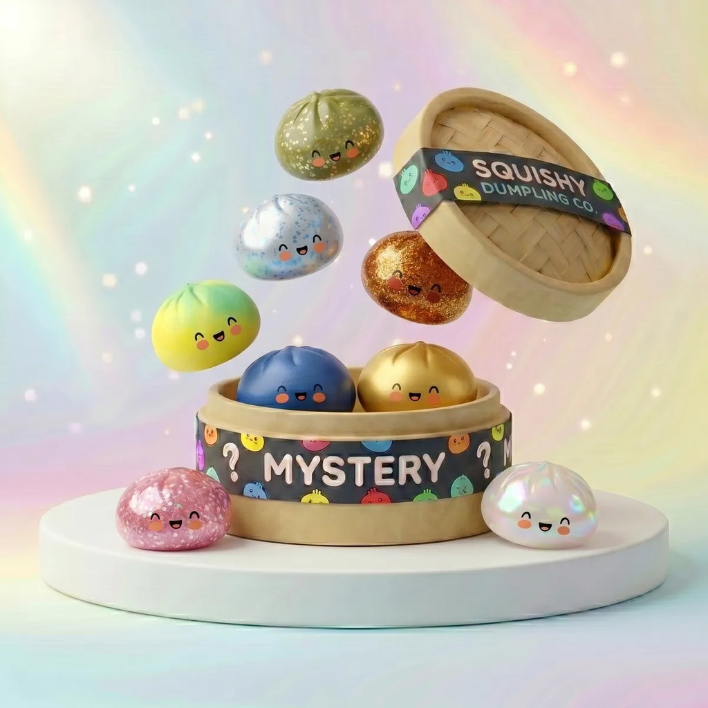 Fluffy Squishy Bun Mystery Dumpling — squishy dumpling toy