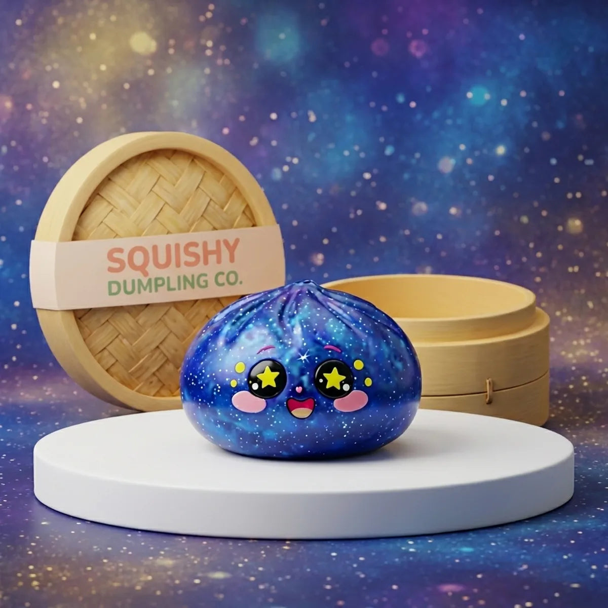 Cosmic Galaxy Dumpling Squishy — squishy dumpling toy