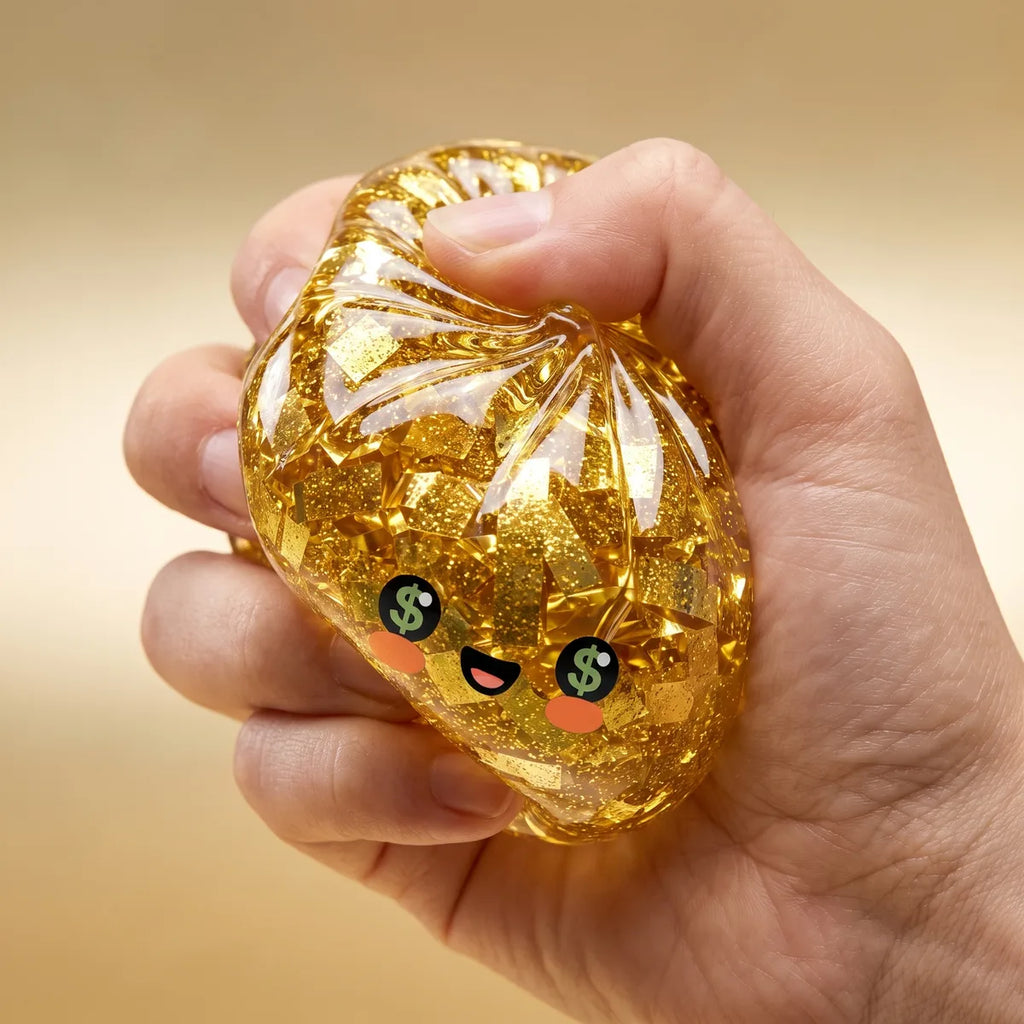 Ultra Rare Lucky Gold Dumpling Squishy — squishy dumpling toy