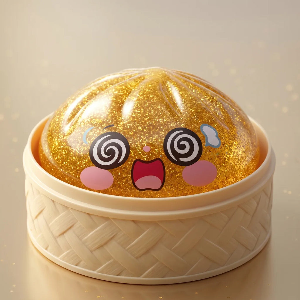 Lucky Golden Dumpling Squishy — squishy dumpling toy