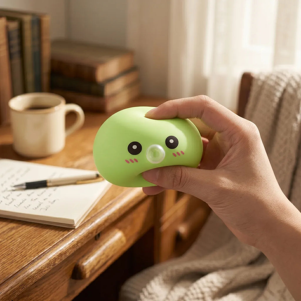 Fresh Green Blow Dumpling Squishy — squishy dumpling toy