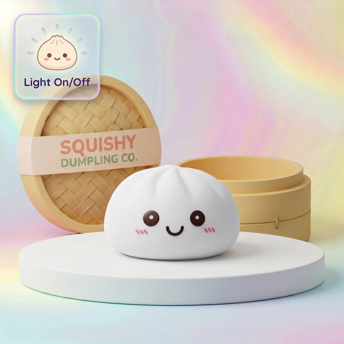 Moonlight White Squishy Dumpling Light — squishy dumpling toy