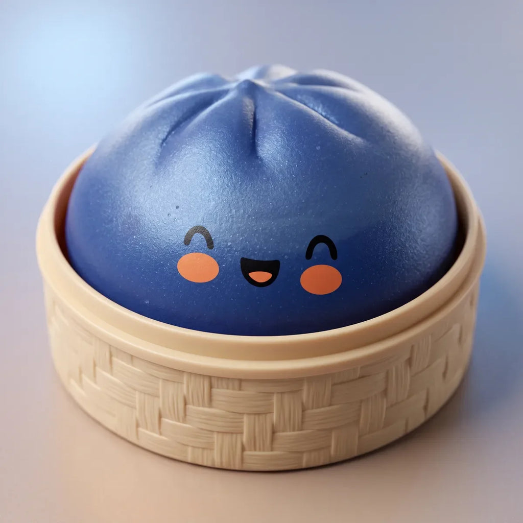 Midnight Navy Blue Dumpling Squishy — squishy dumpling toy