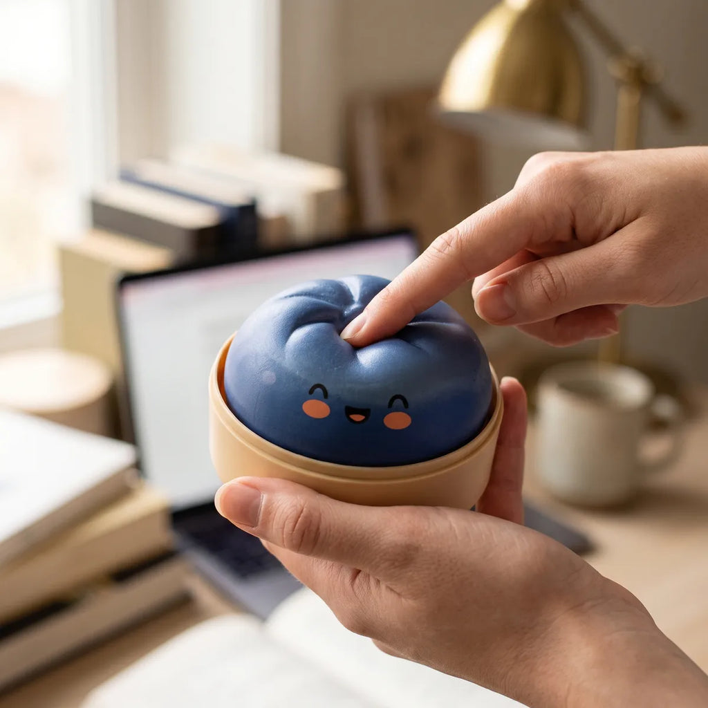Midnight Navy Blue Dumpling Squishy — squishy dumpling toy