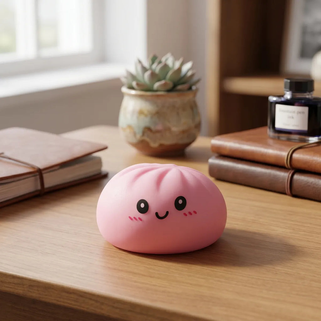 Blossom Pink Dumplings Squishy — squishy dumpling toy