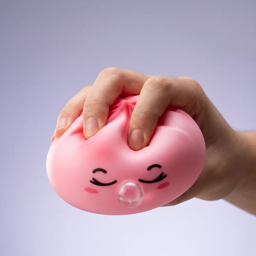 Blossom Pink Rare Blow Dumpling Squishy — squishy dumpling toy