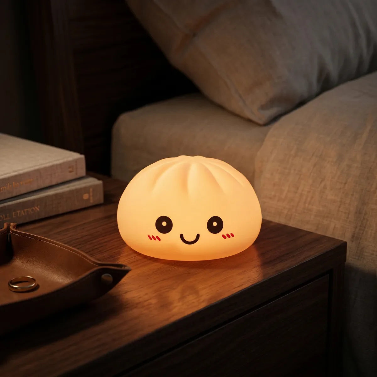 Dreamy Pink Squishy Dumpling Light — squishy dumpling toy