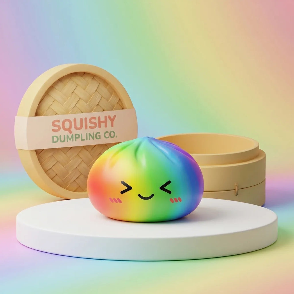 Prism Rainbow Color Dumpling Squishy — squishy dumpling toy