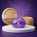 Dreamy Purple Glitter Dumpling Squishy — squishy dumpling toy