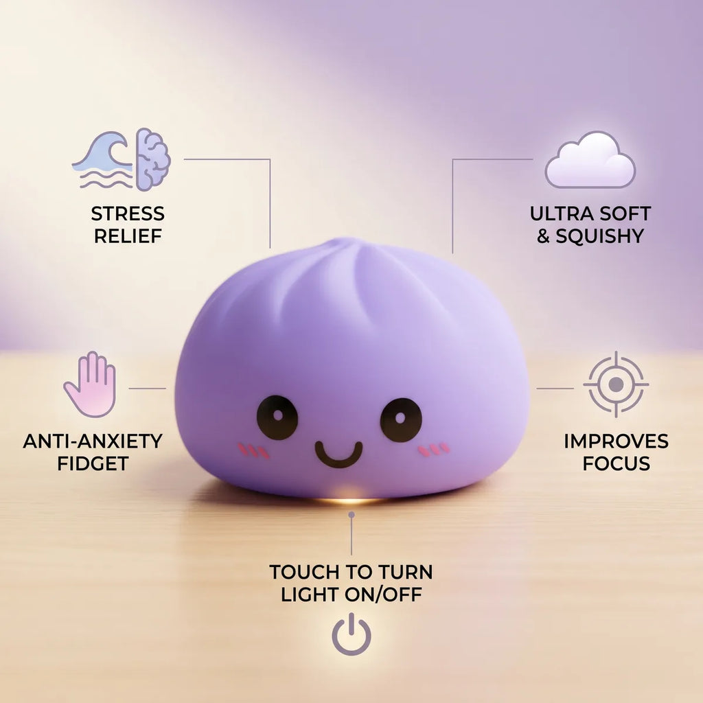 Twilight Purple Squishy Dumpling Light — squishy dumpling toy