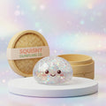 Shiny Silver Glitter Dumpling Squishy — squishy dumpling toy