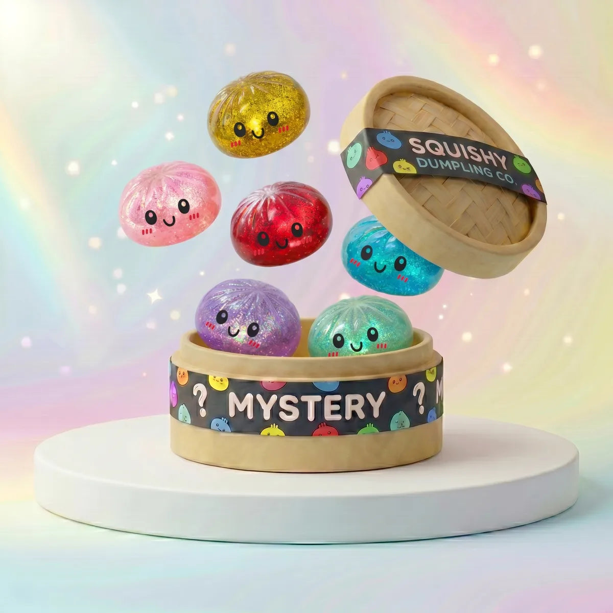 Sparkle Mystery Dumplings Squishy Glitter — squishy dumpling toy
