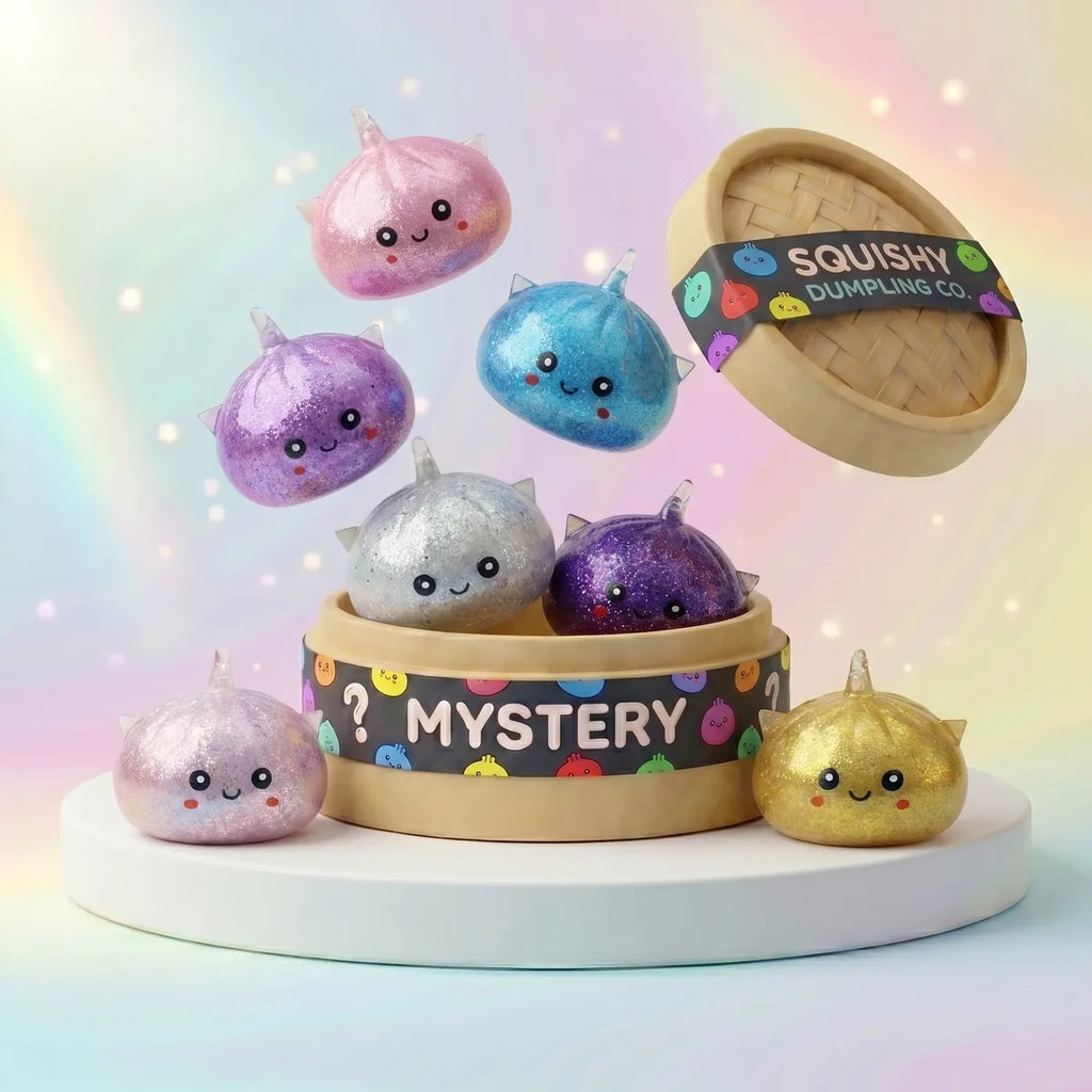 Sparkly Mystery Dumpling Squishy Unicorn Glitter — squishy dumpling toy