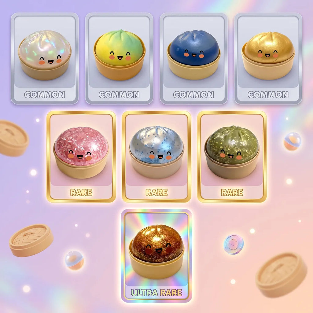 Fluffy Squishy Bun Mystery Dumpling — squishy dumpling toy