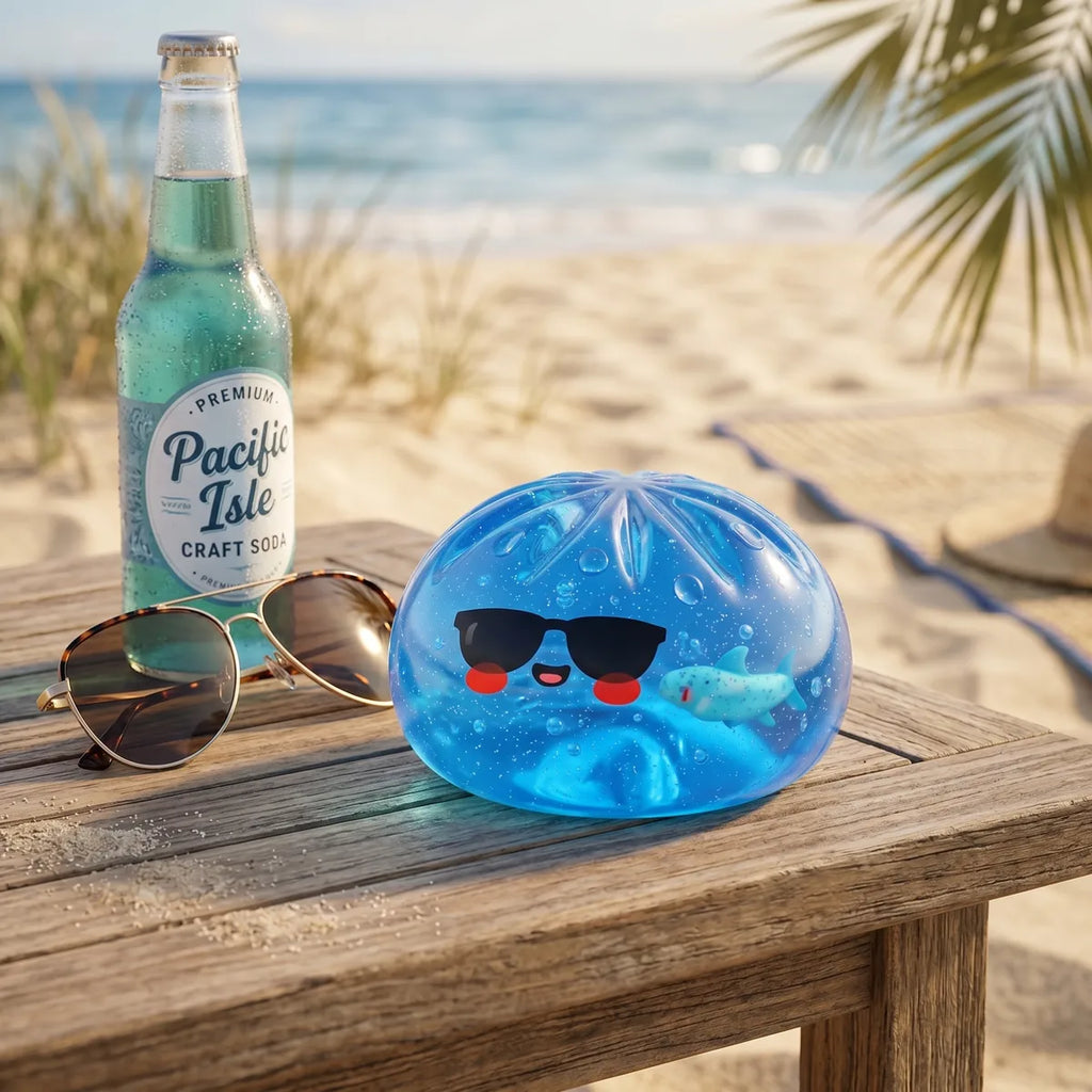 Chill Sunglasses Dumpling Squishy — squishy dumpling toy