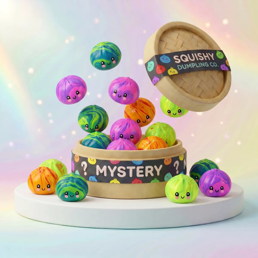Swirl Mystery Mini Tie Dye Dumpling Squishy — squishy dumpling toy