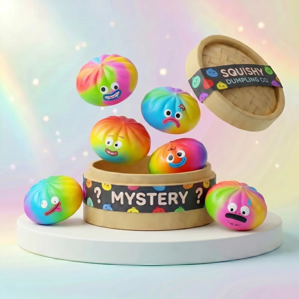 Vibrant Rainbow Mystery Squishy Dumplings — squishy dumpling toy