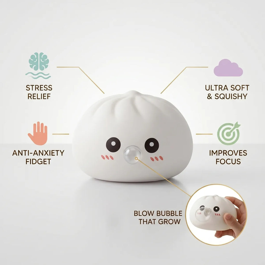 Cloud White Blow Dumpling Squishy — squishy dumpling toy